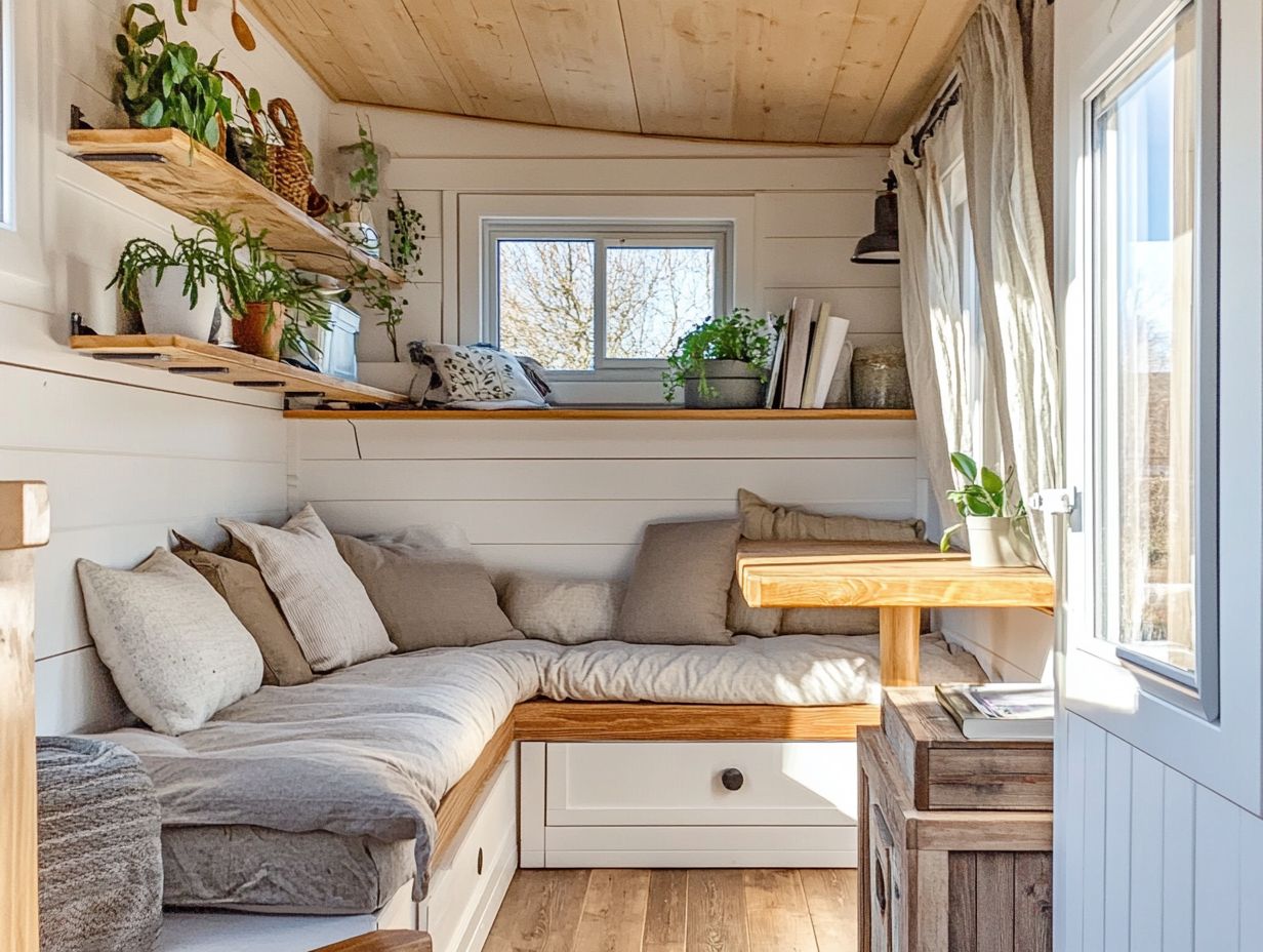 Visual guide to materials and tools for tiny house DIY projects.