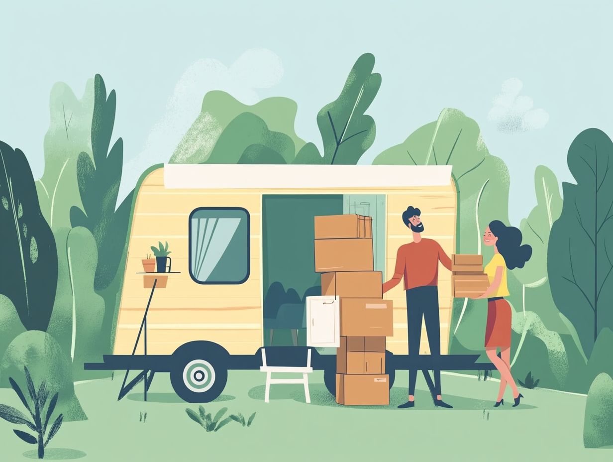 Infographic illustrating the 10 steps for a successful tiny house move