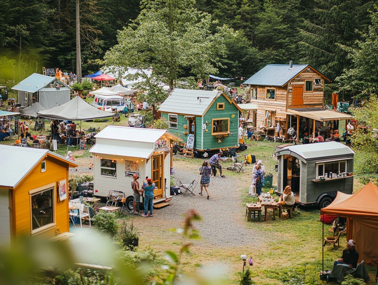 What are some notable tiny house festivals worth attending?