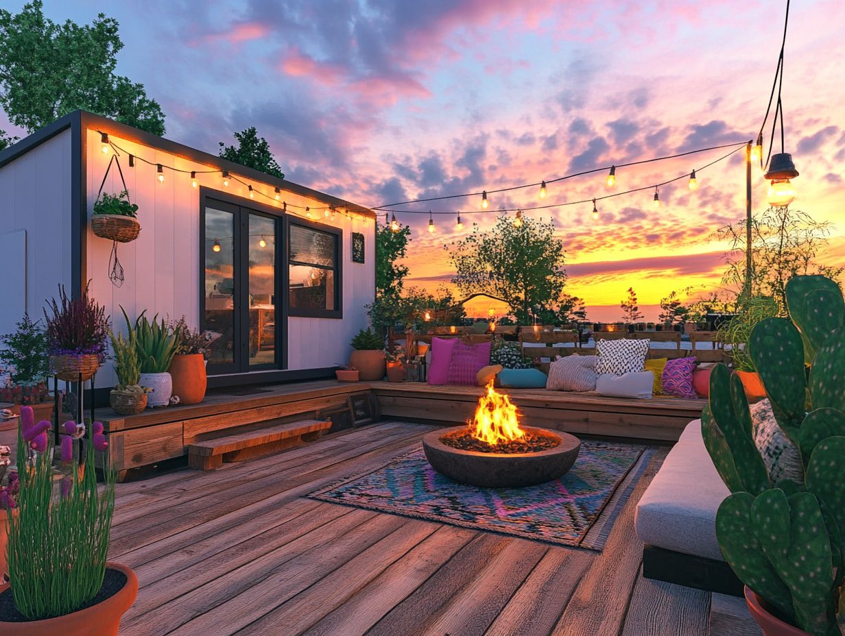 What Are Some Common Challenges When Designing Outdoor Spaces for Tiny Houses?