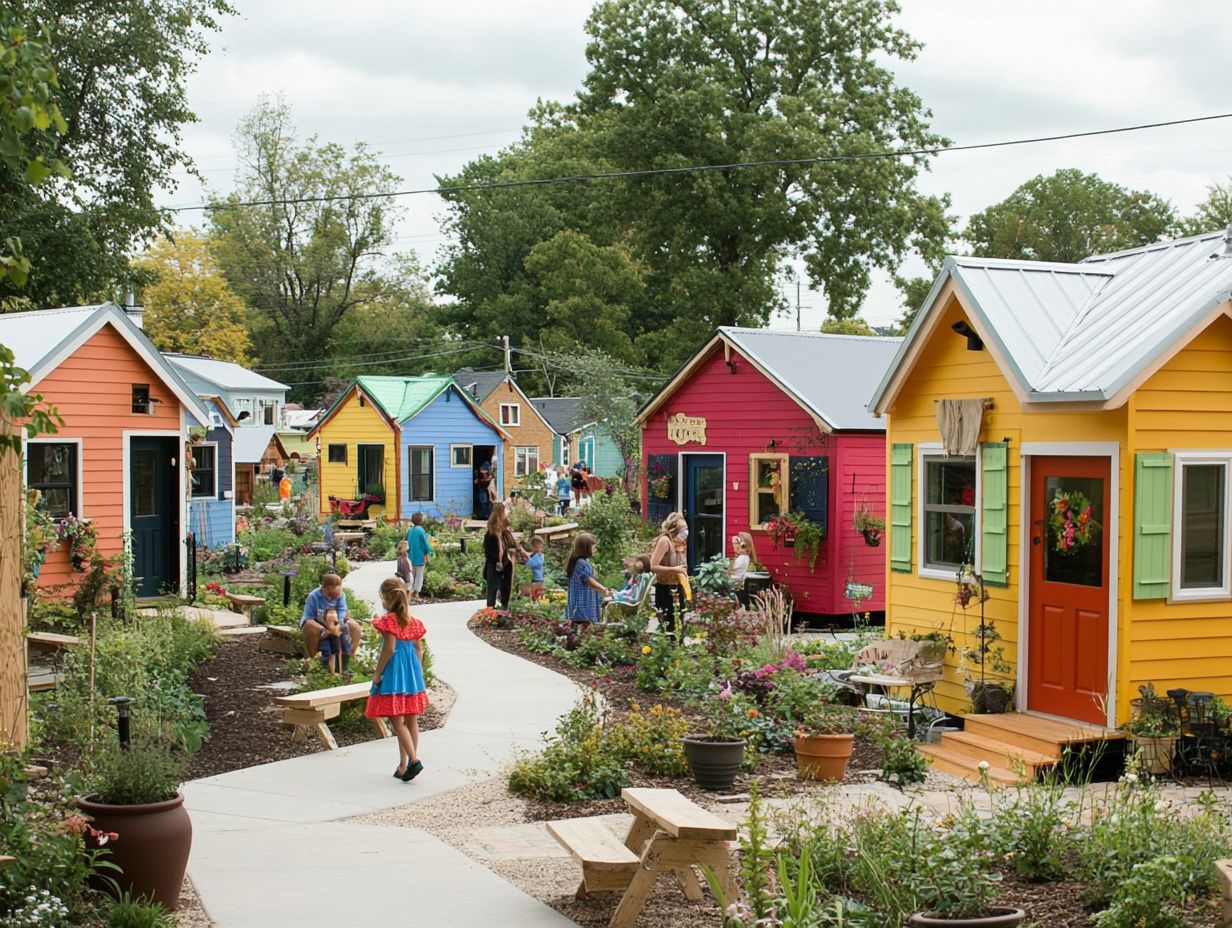 A beautiful family-friendly tiny house community in the US