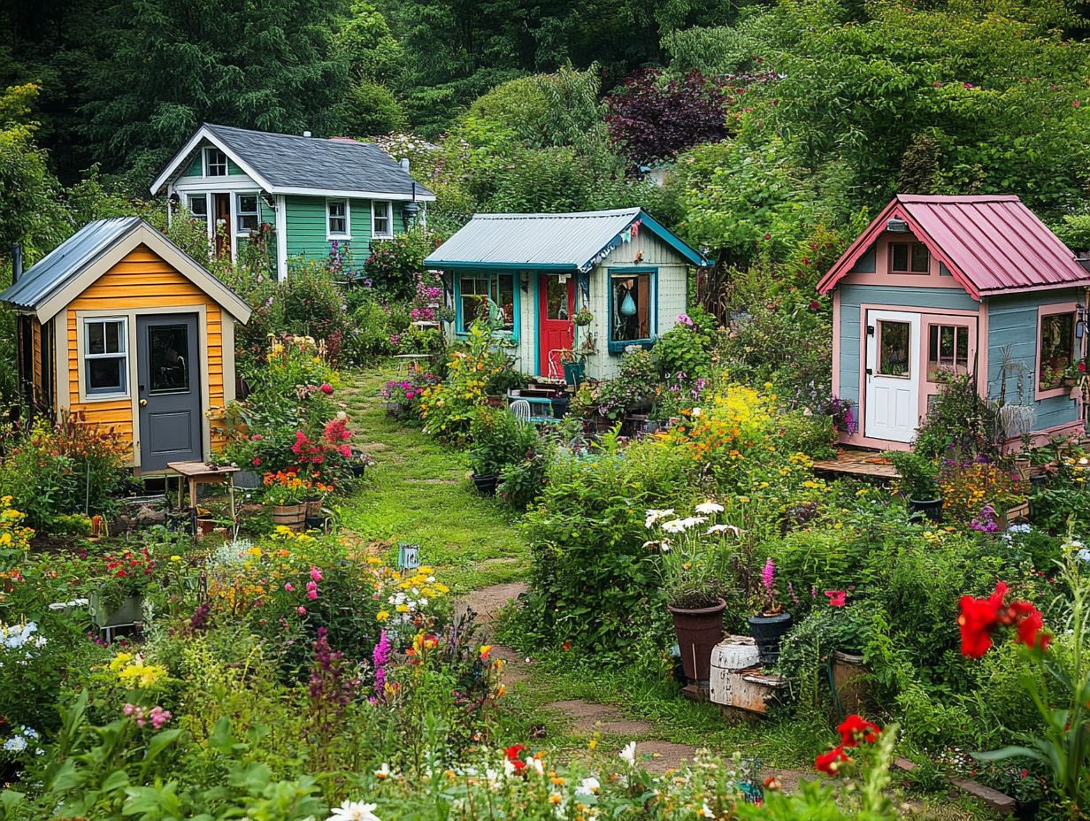 A vibrant view of Austin, Texas, showcasing its lively atmosphere and tiny home communities