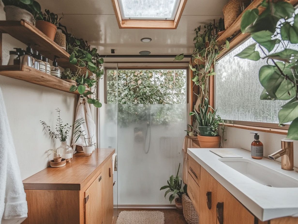 How Can One Maximize Storage in a Tiny House Bathroom?