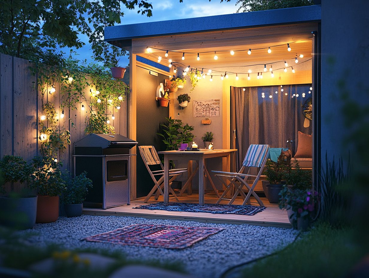 How Can One Create a Functional and Aesthetic Tiny House Patio?