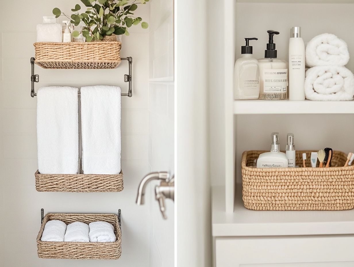 Image showing must-have organizers for small bathrooms.