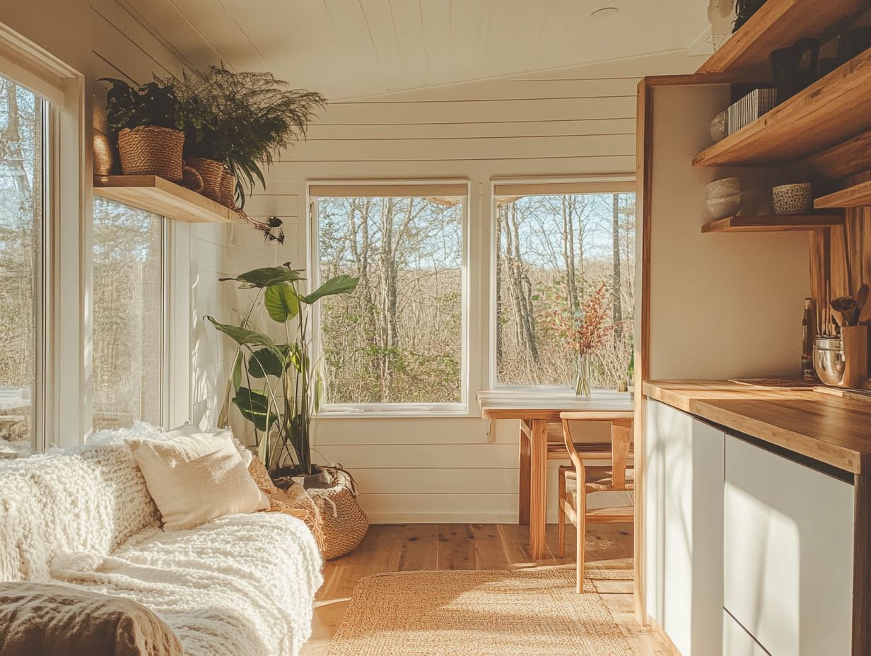 Infographic of Key Takeaways for Sustainable Tiny House Decor