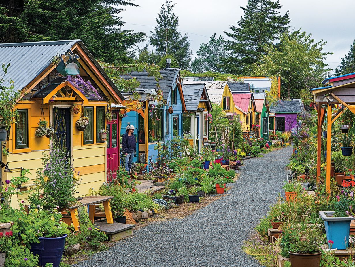 Benefits of Tiny House Communities Including Community Spirit and Sustainability