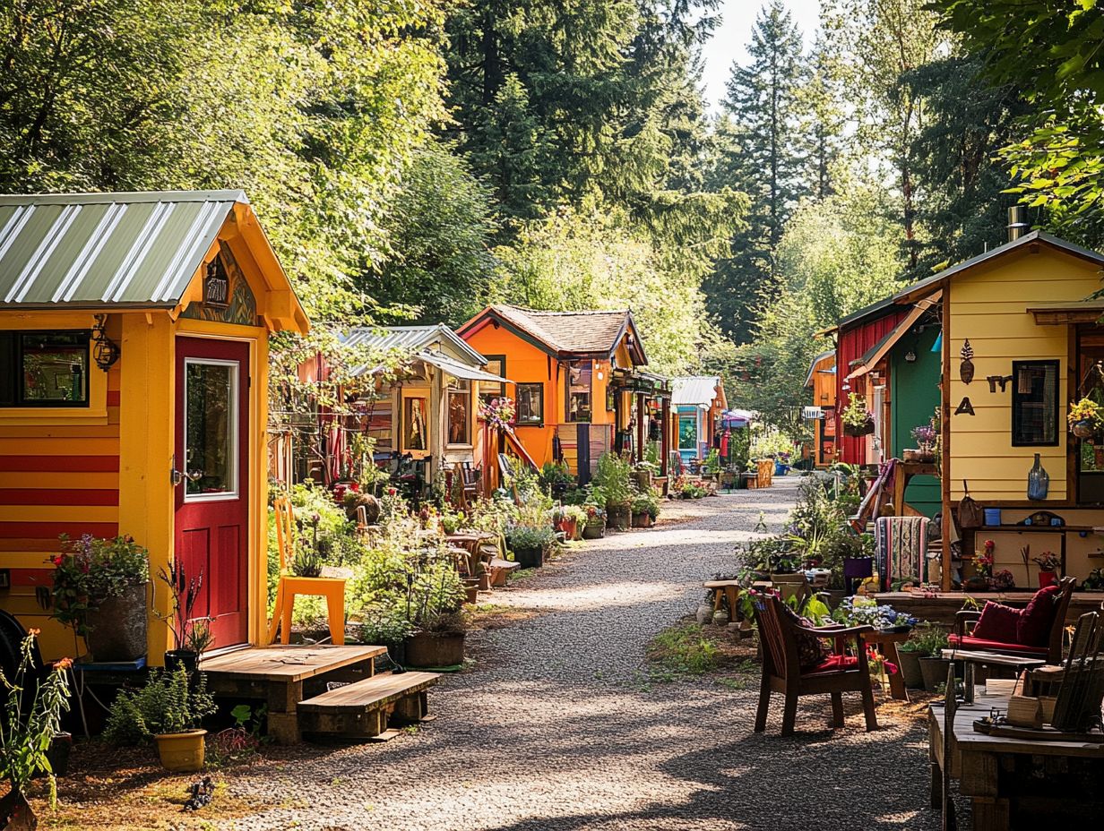 Image depicting 5 tiny house communities in Oregon