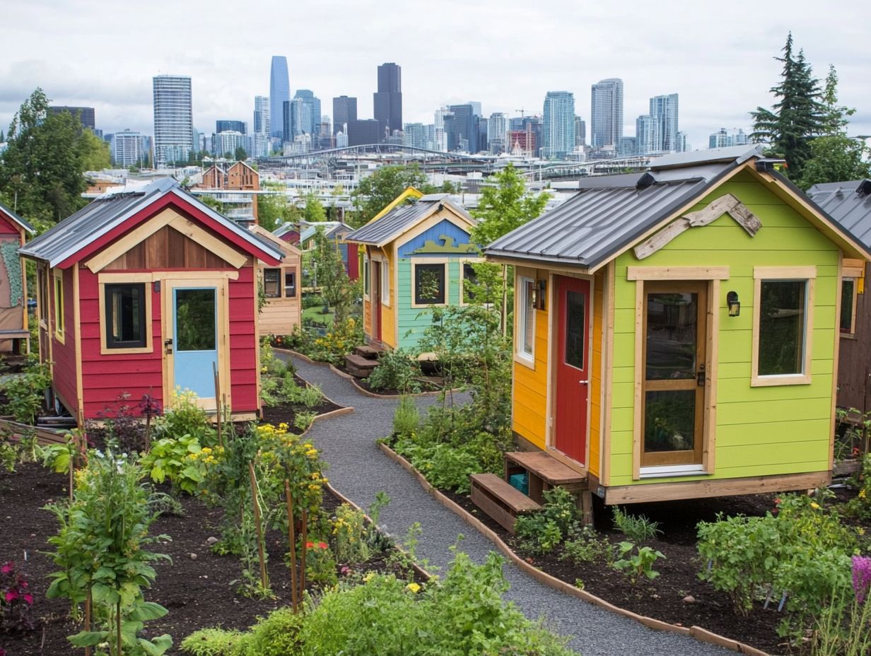 1. What are some of the tiny house communities near major cities in Texas?