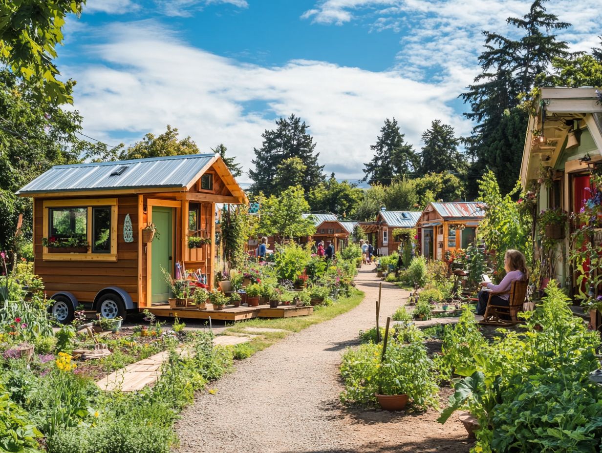 A beautiful tiny house community in California