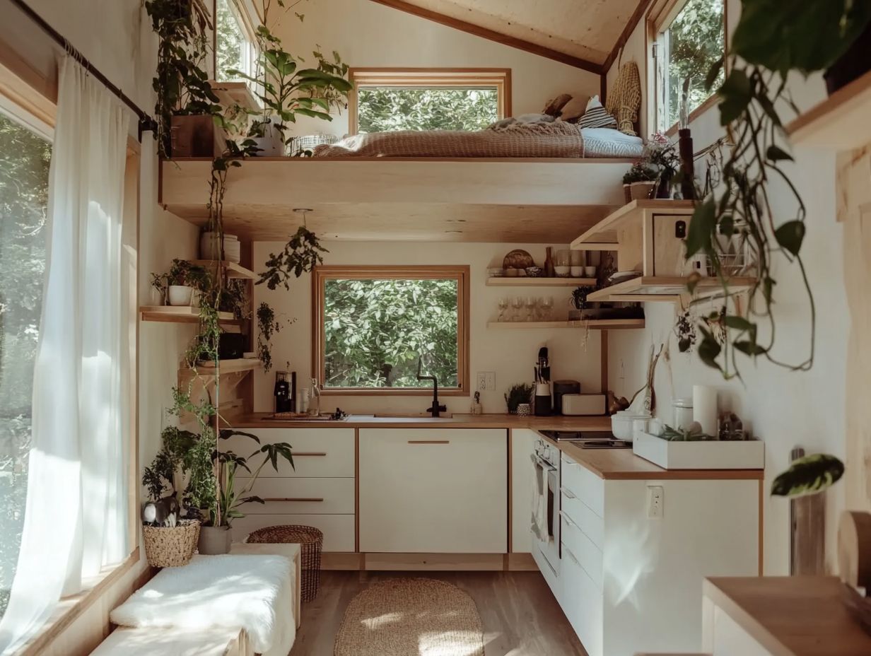 Visual representation of budget-friendly tiny house hacks.