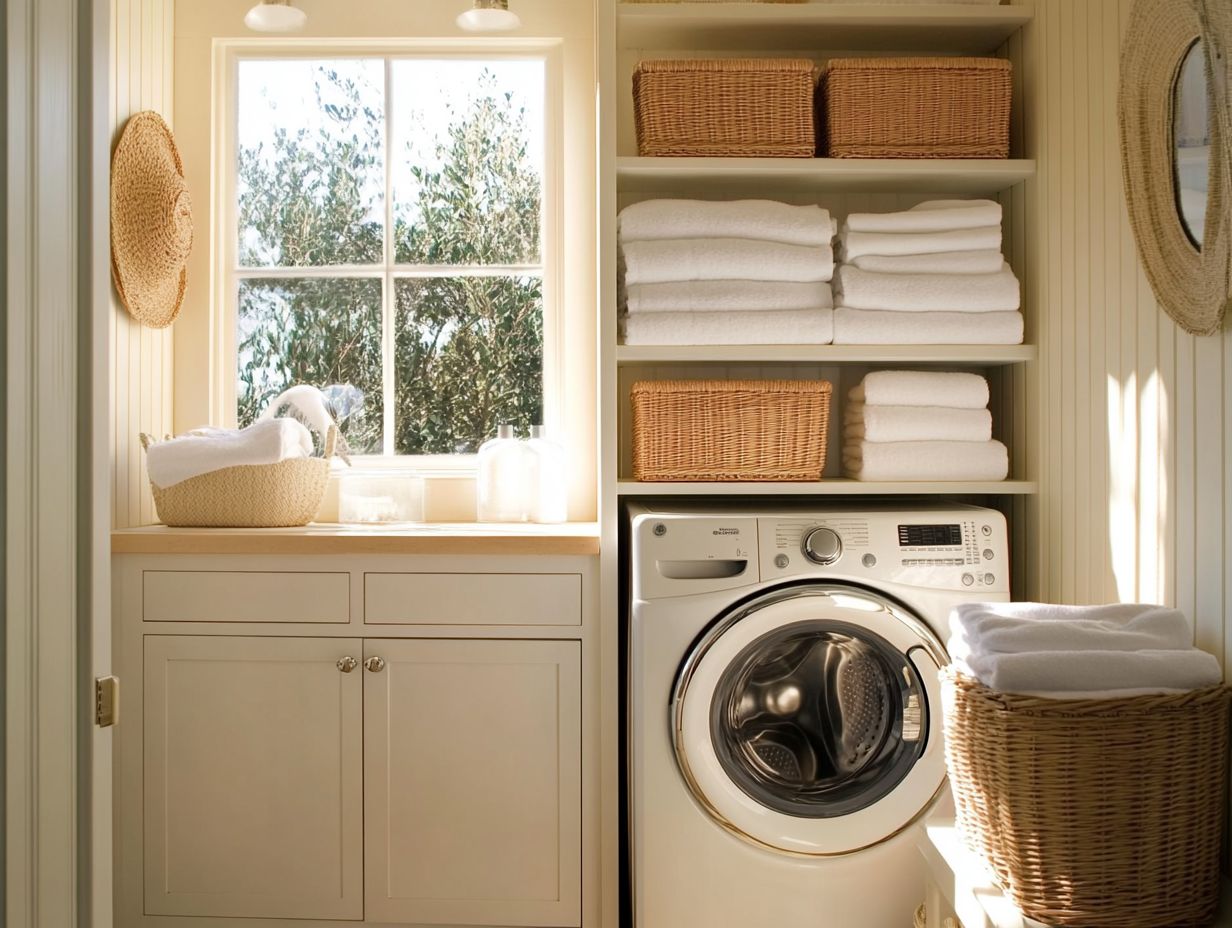 Creative ways to add storage in a small laundry room