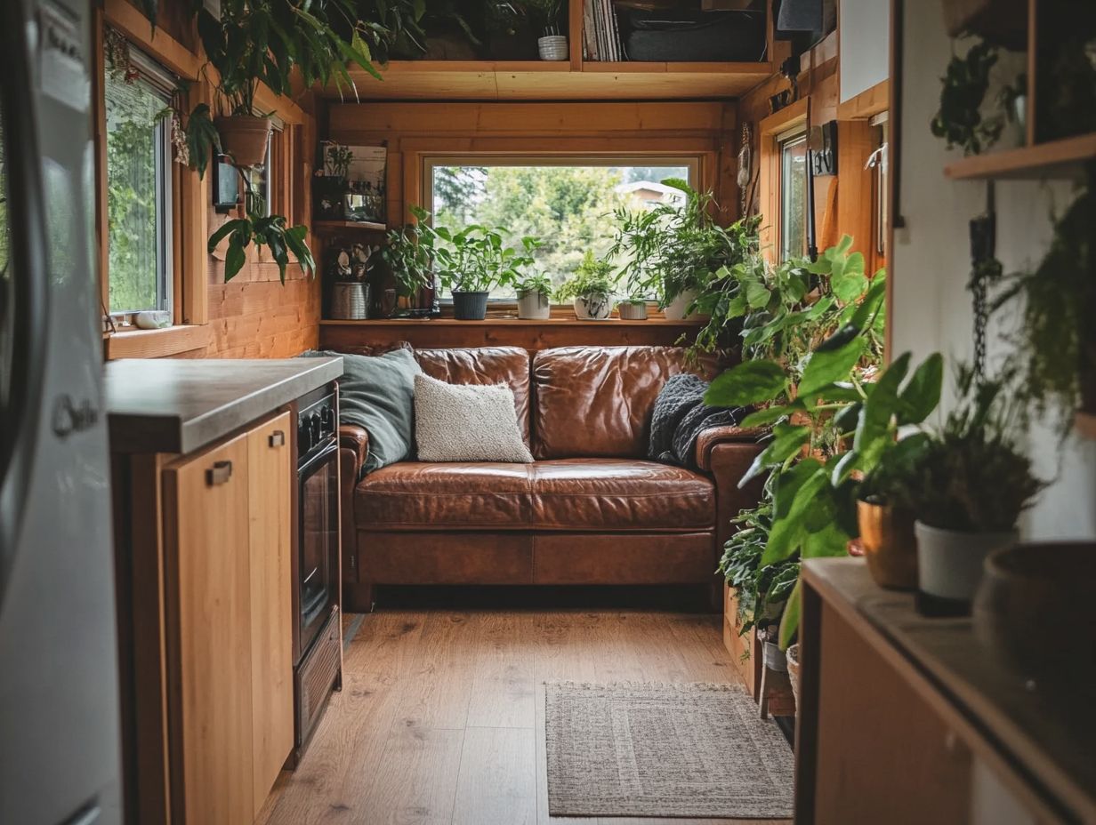 Examples of space-saving furniture for tiny houses