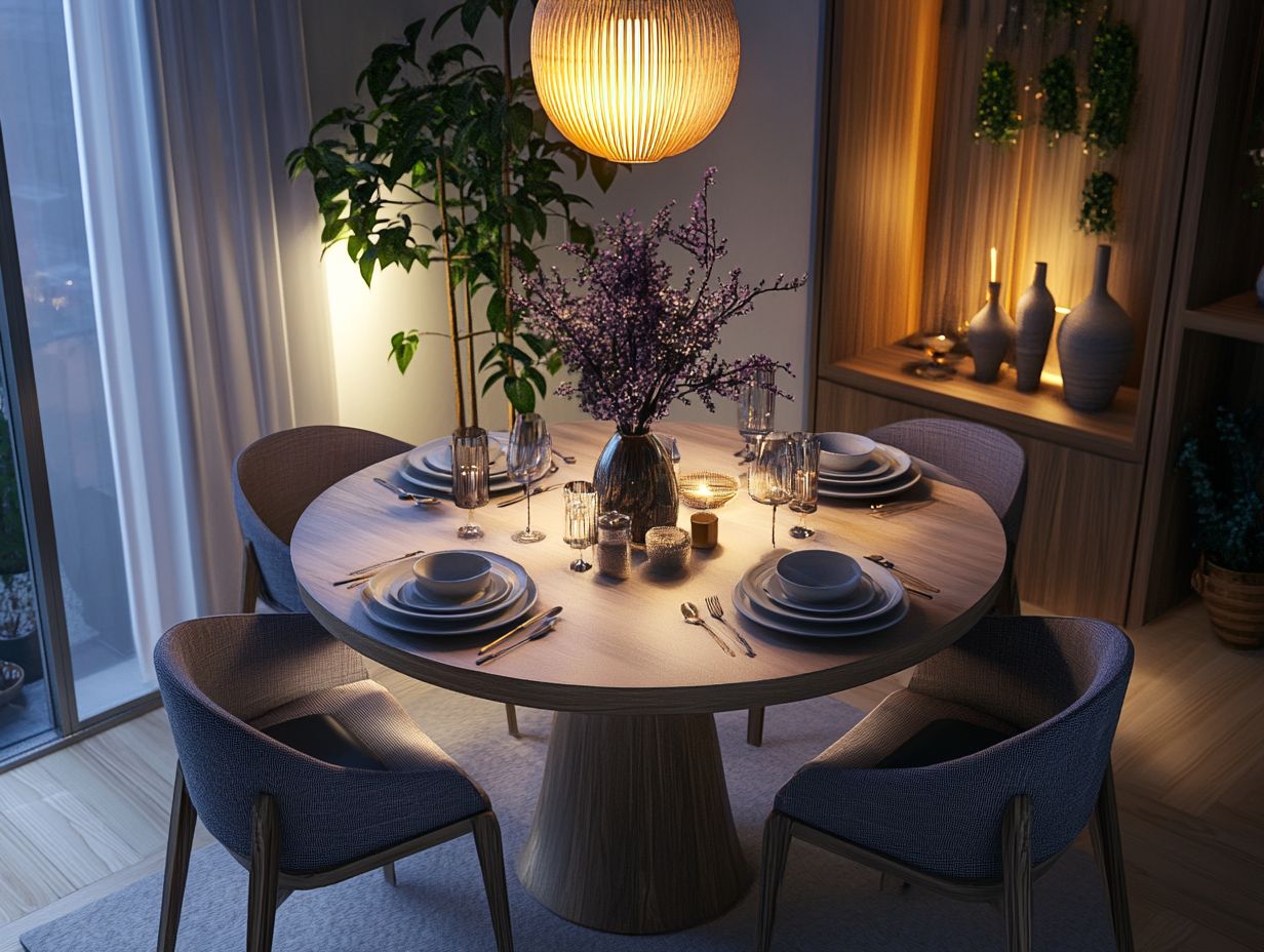 Image showing stylish small space dining area