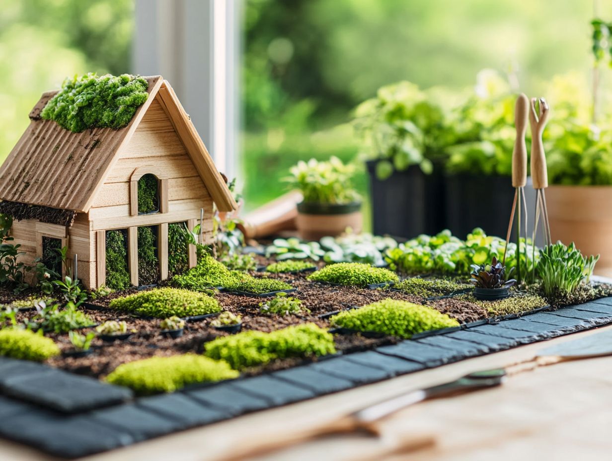 Best green roofing materials for tiny houses showcasing eco-friendly designs.