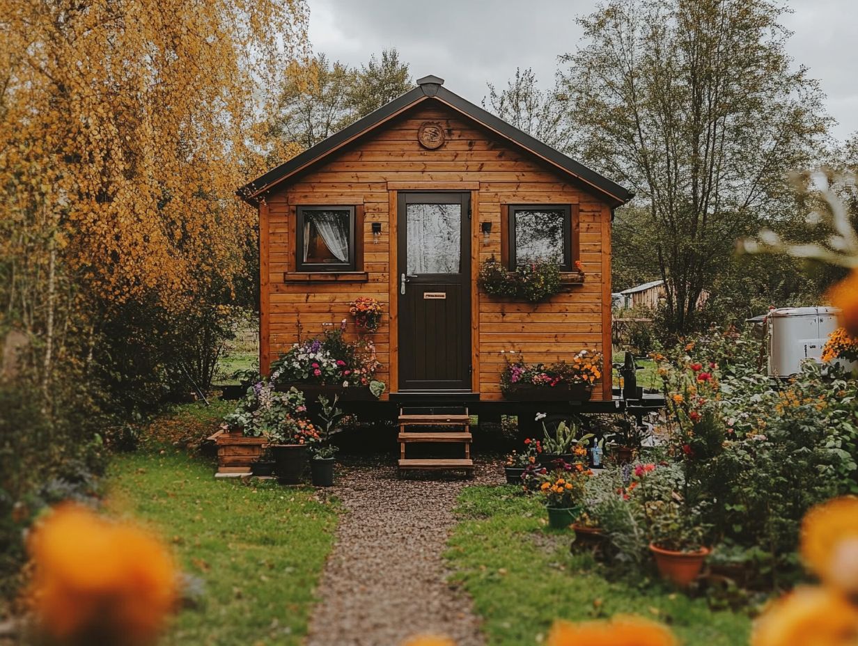 Image depicting frequently asked questions about tiny houses