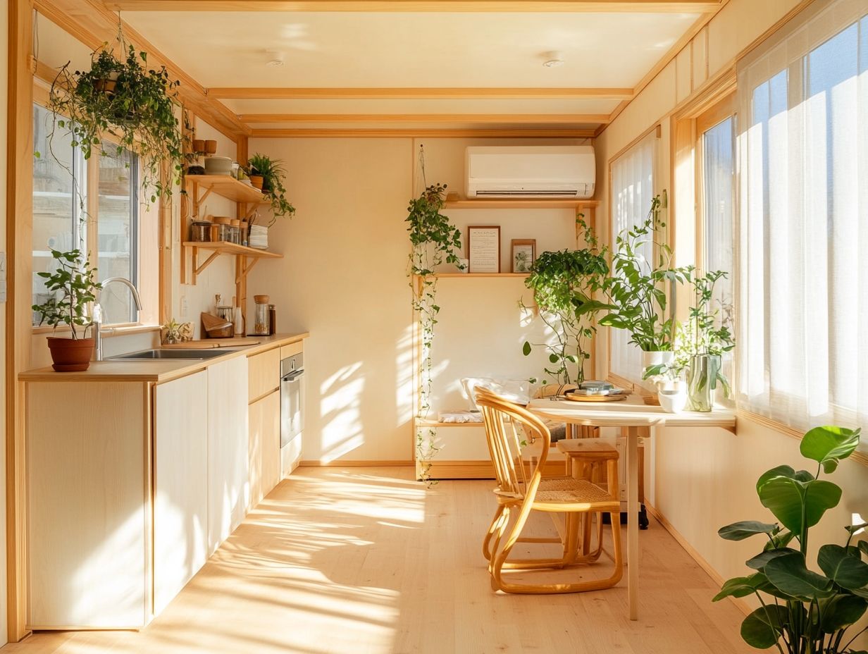 Visual guide for budget-friendly DIY renovations for tiny homes.