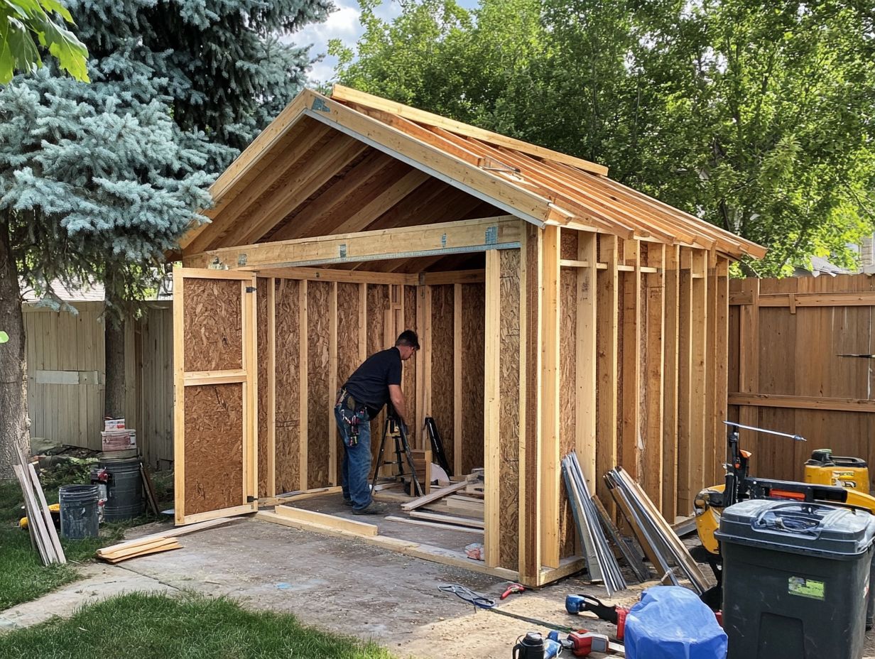 Image showing the step-by-step guide for building a Tiny House Storage Shed