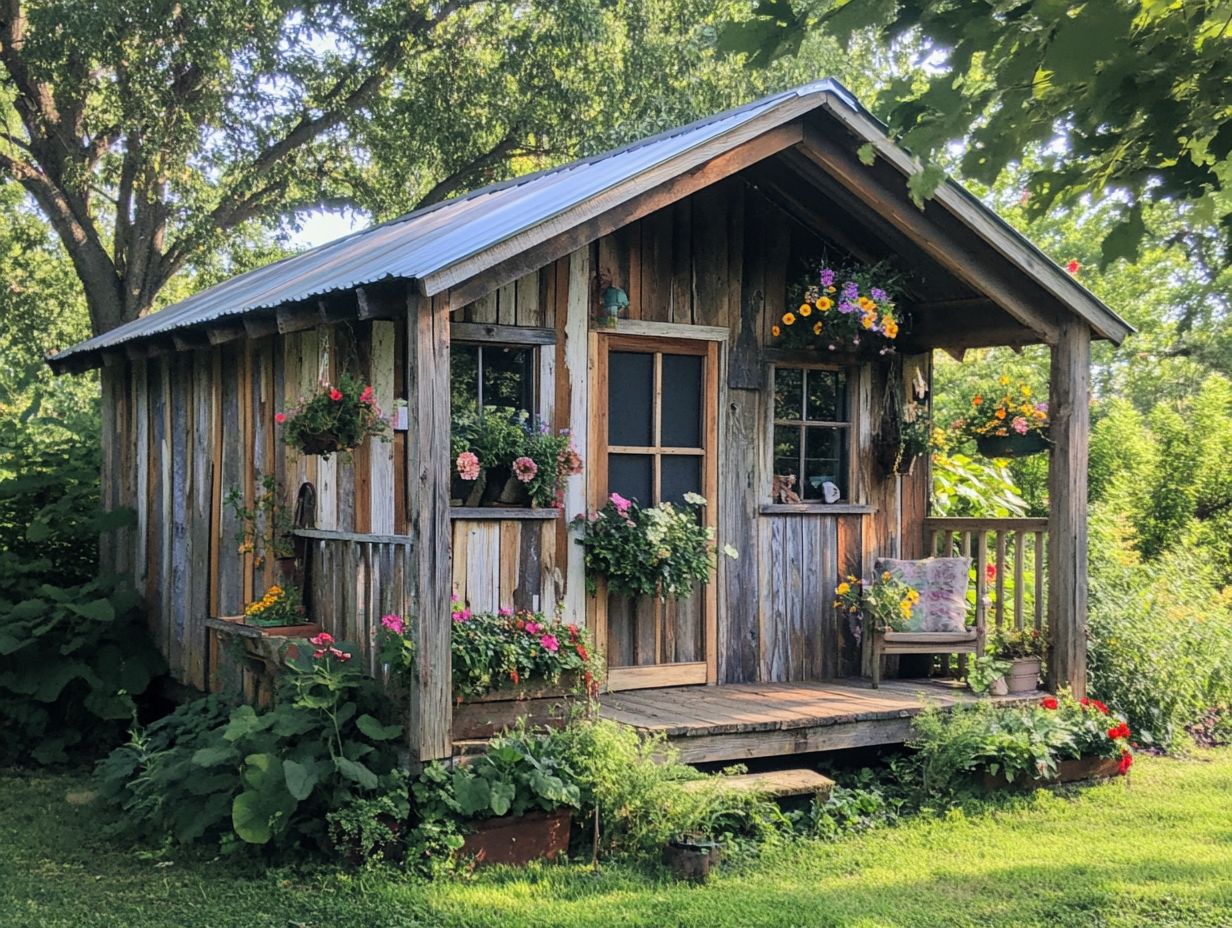 Image of a shed conversion project showcasing a tiny house design