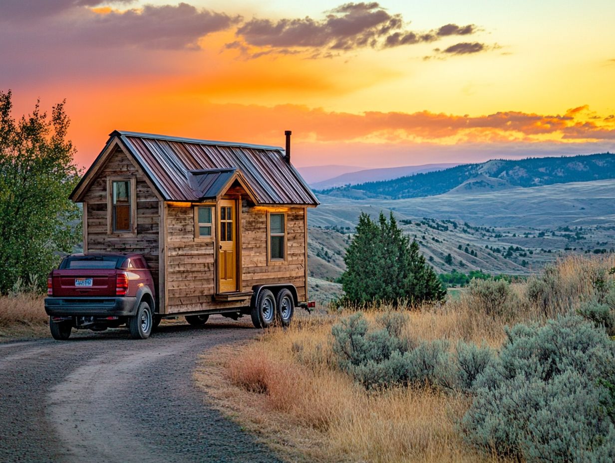 An illustration of key takeaways for moving a tiny house.