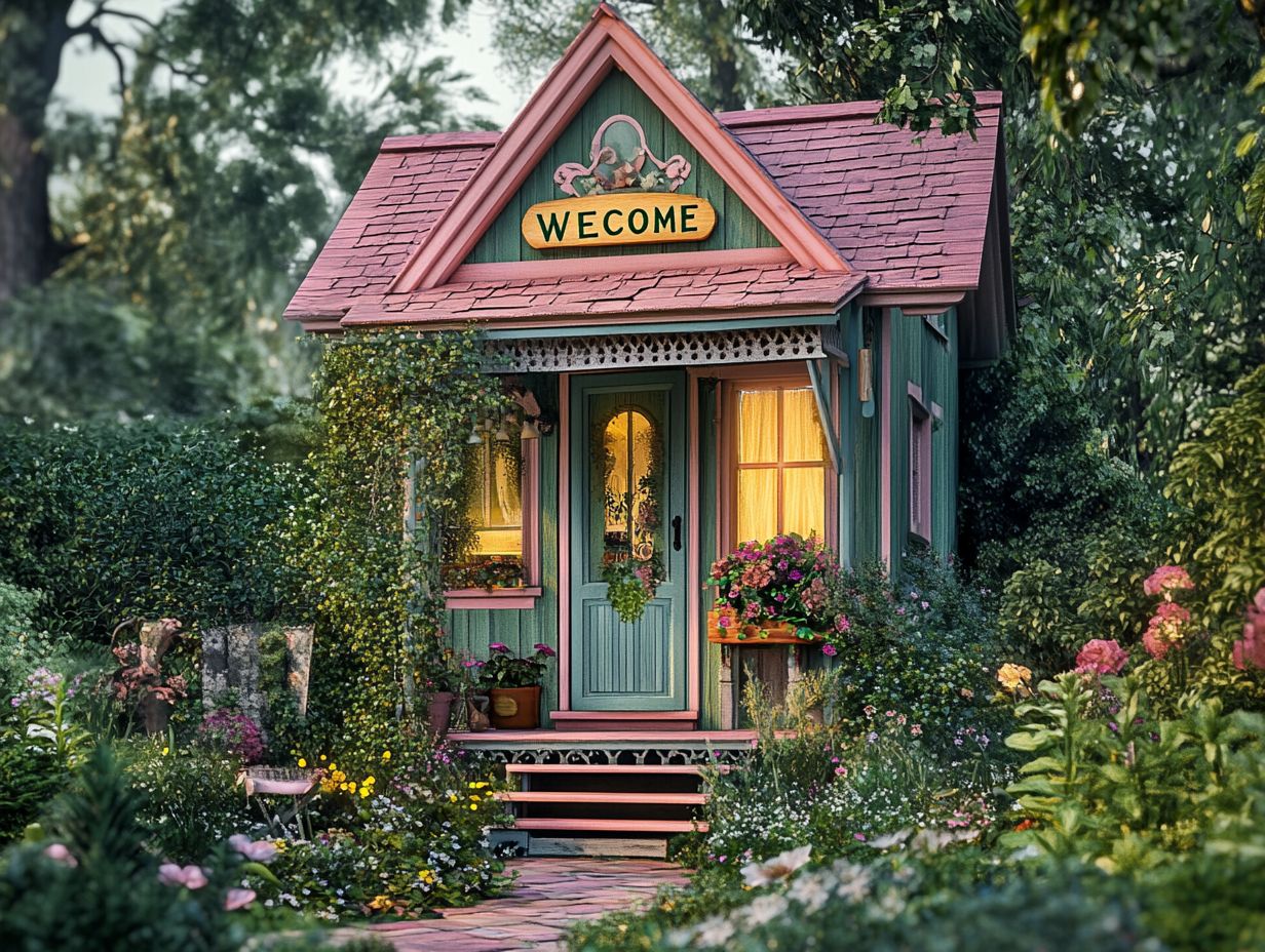 Image of a cozy tiny house showcasing a positive guest experience