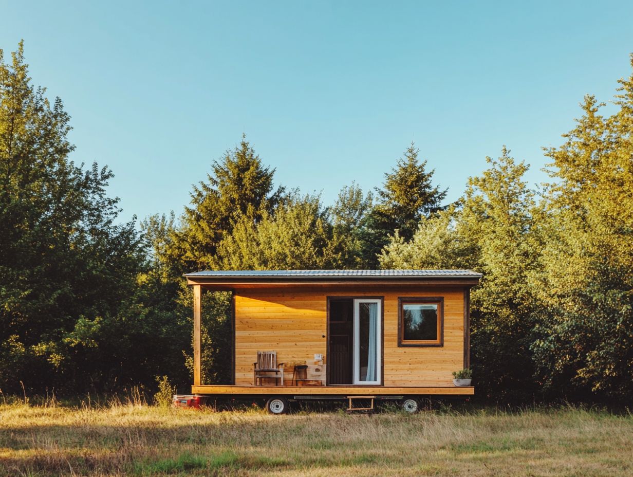 A cozy tiny house showcasing modern design.