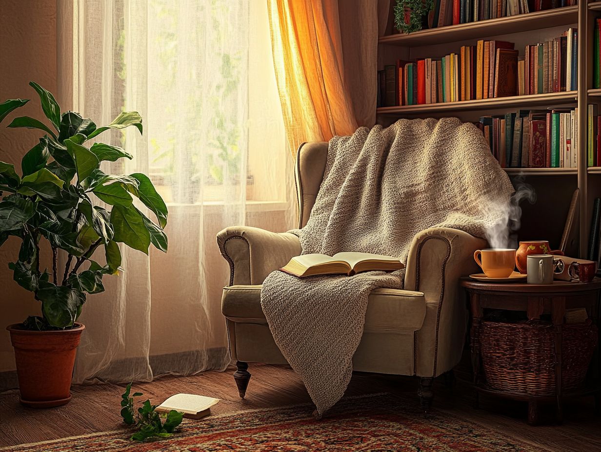 Space-saving tips for creating a reading nook in a small room