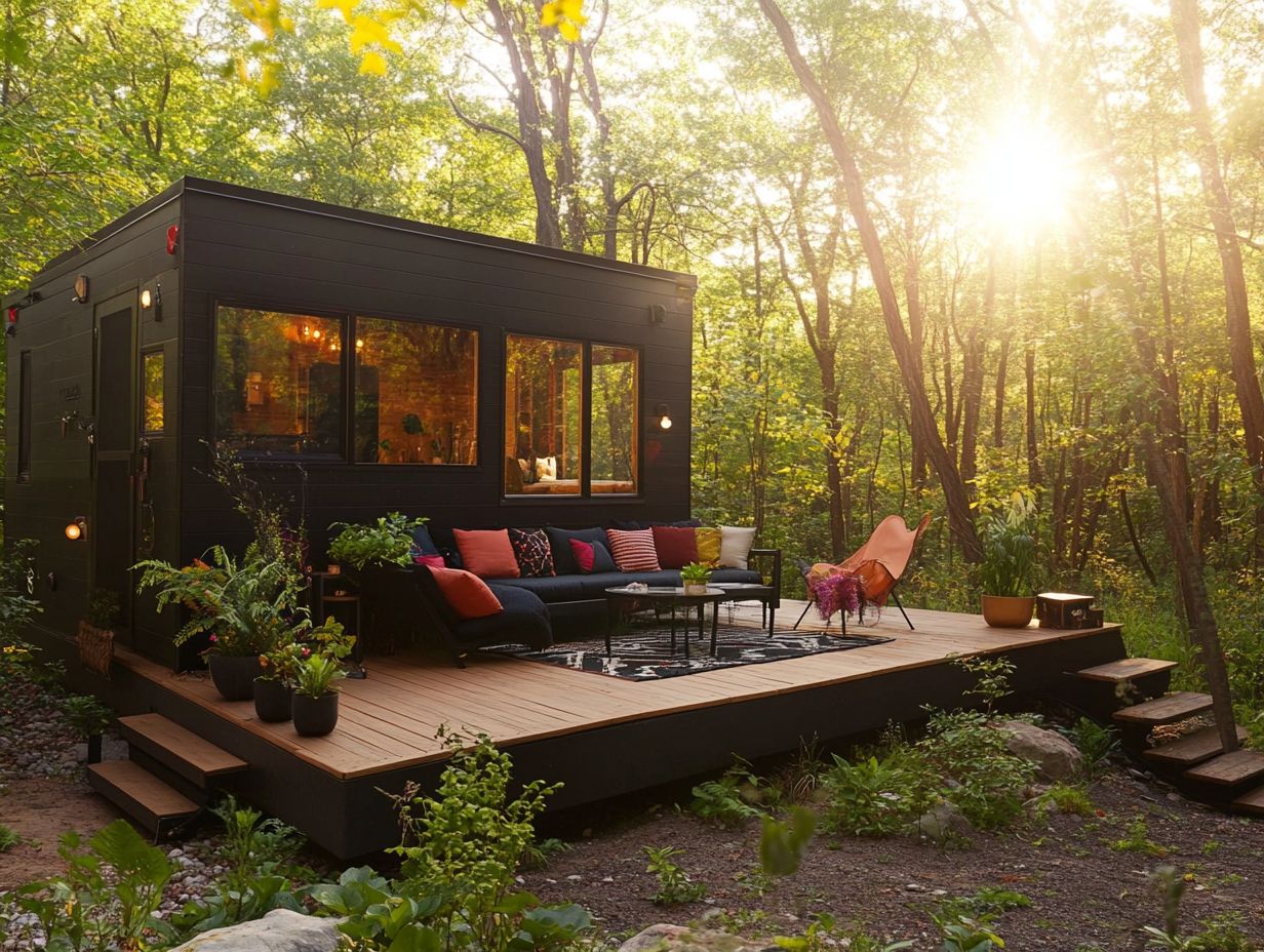 Creating outdoor living areas in tiny homes