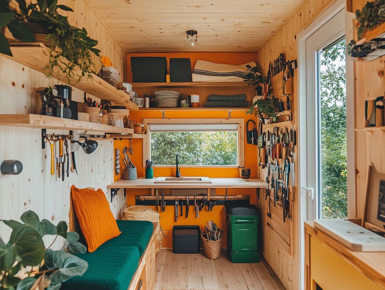 A visual guide to customizing your tiny house with DIY options.