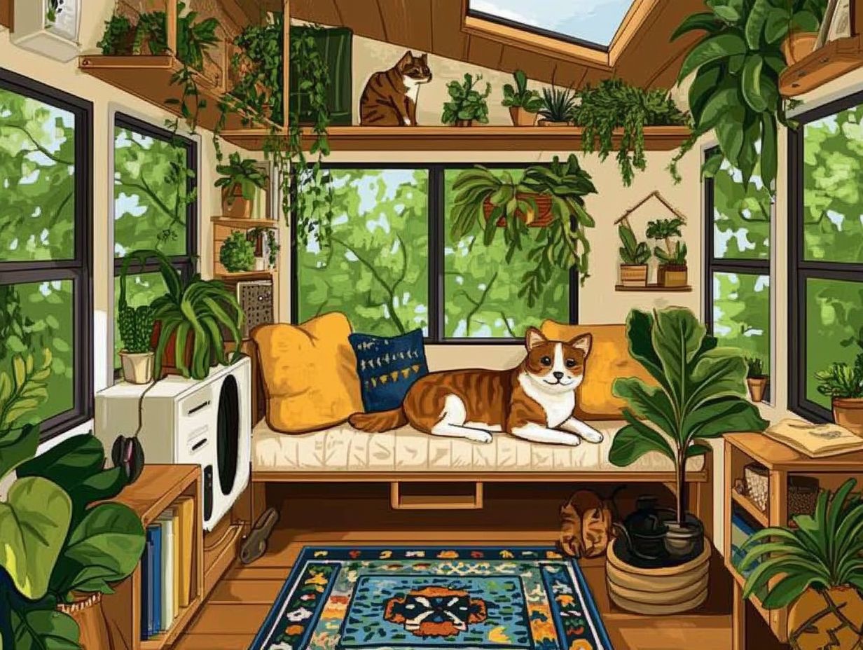 A cozy pet-friendly tiny house design