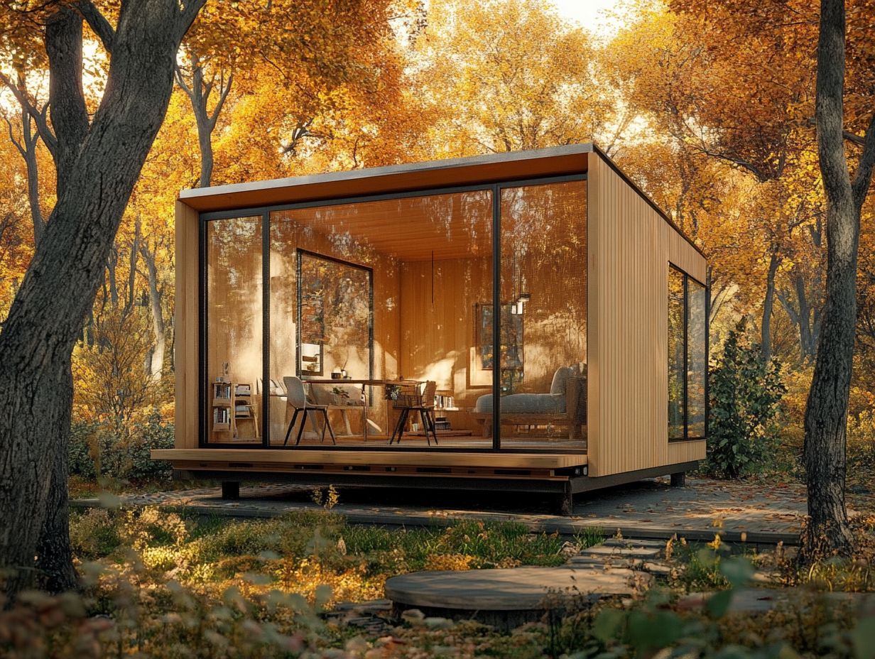 Image of a tiny house showcasing minimalist living