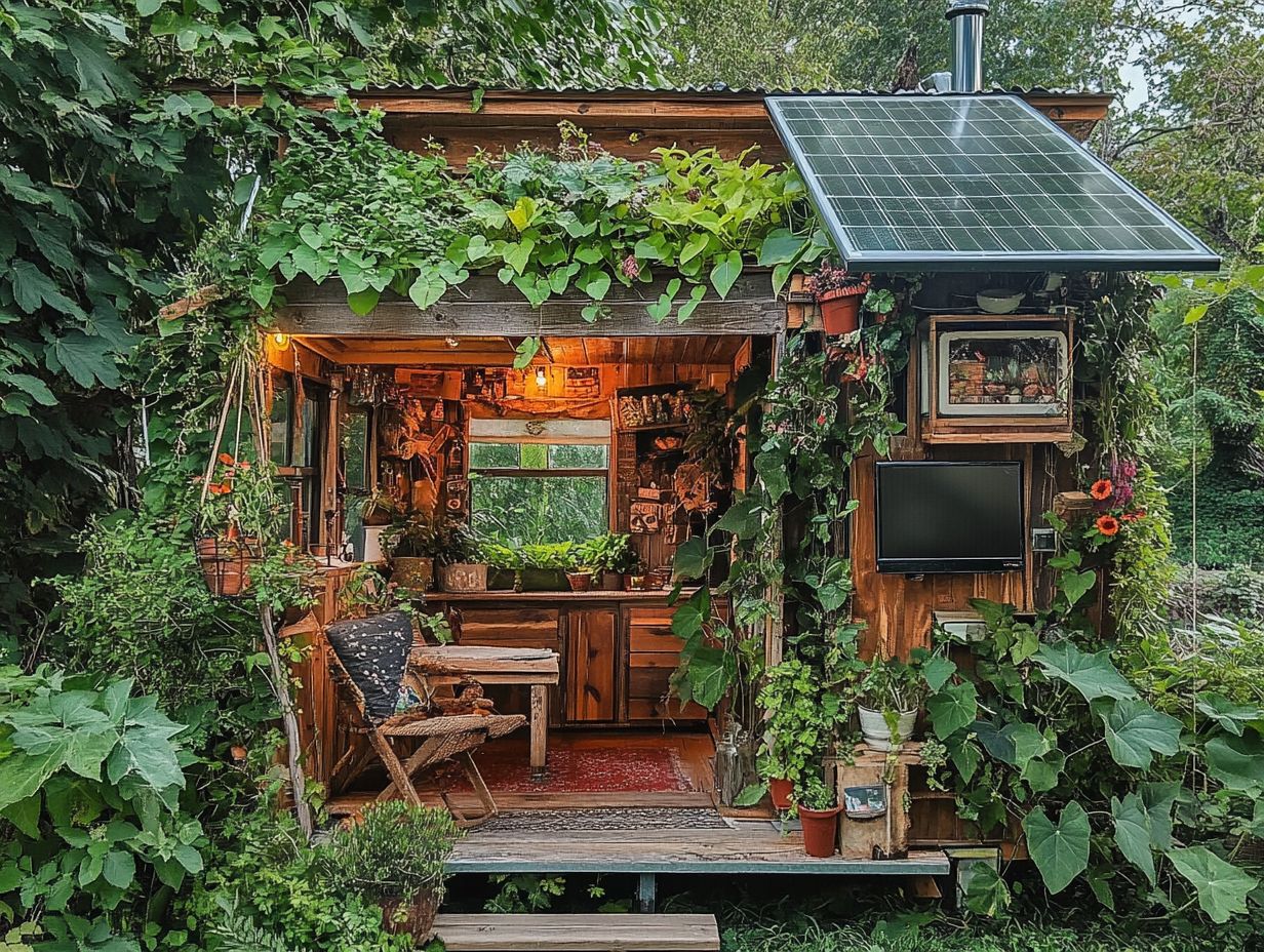 Image depicting green appliances and electronics for tiny houses