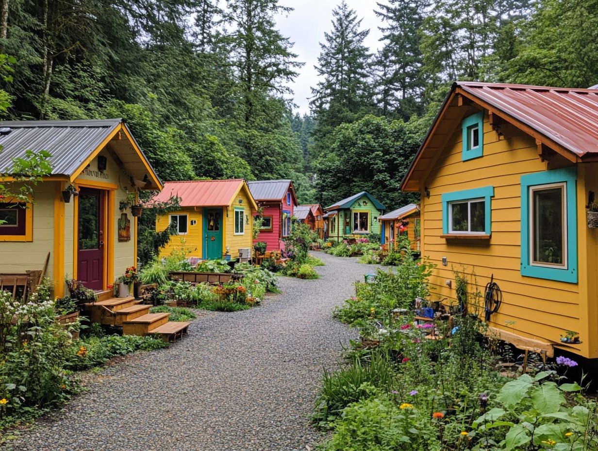 Why are micro-communities popular among tiny house dwellers?