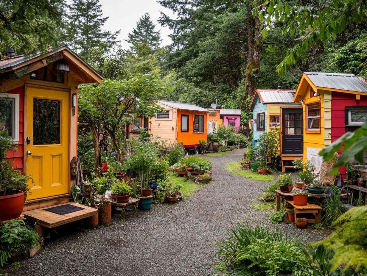 A couple navigating the challenges of living in a tiny house community.