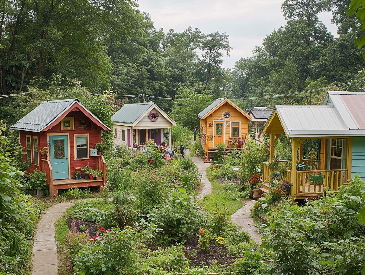 A family navigating the challenges of tiny house living, showcasing their compact home and lifestyle.