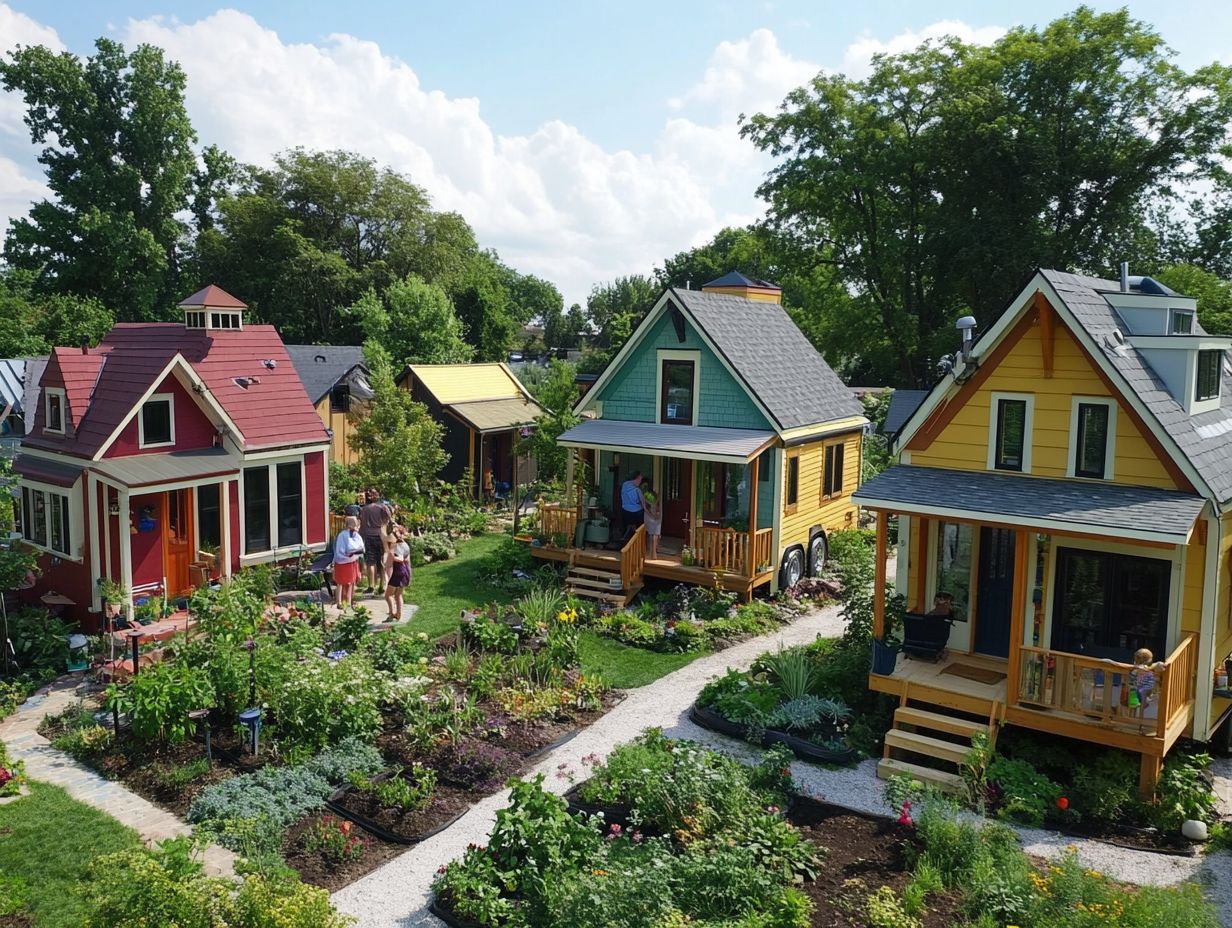 Individuals sharing their journey in tiny house communities