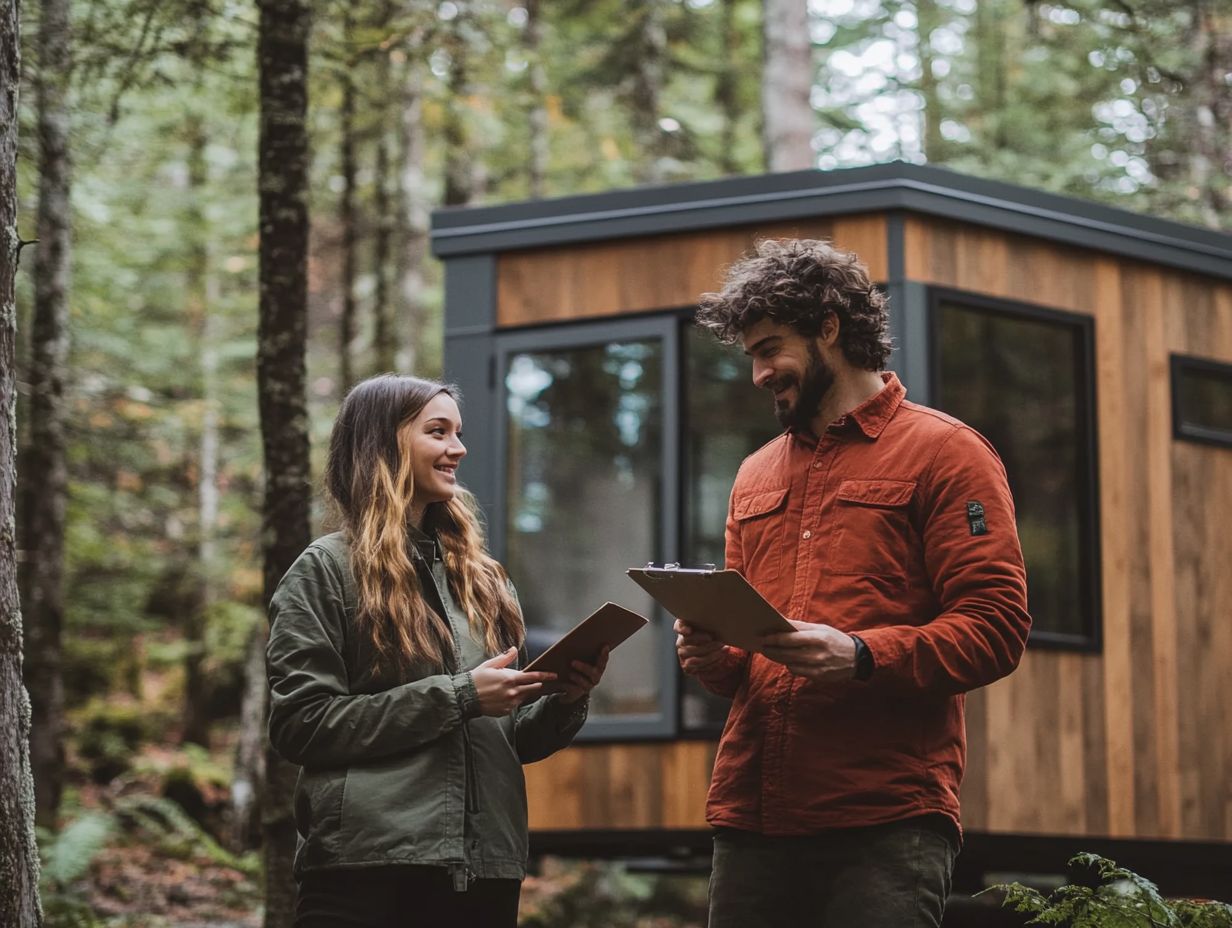 What should I consider when choosing a tiny house builder?