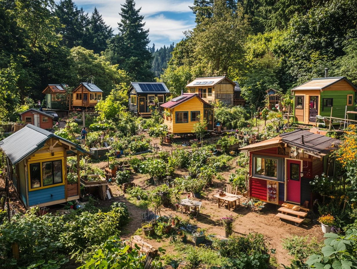 Vibrant Community Atmosphere in a Tiny House Community