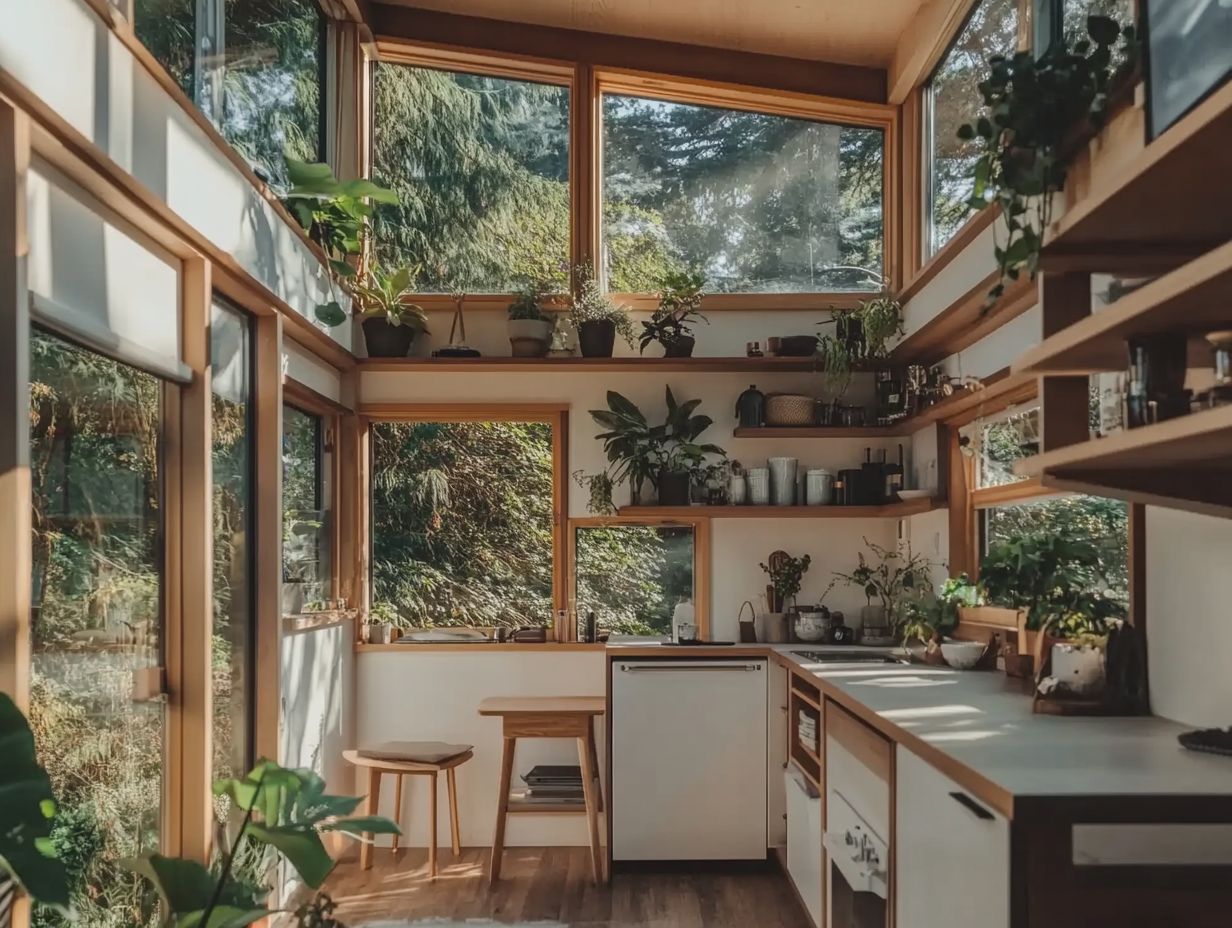 Different window types for tiny homes