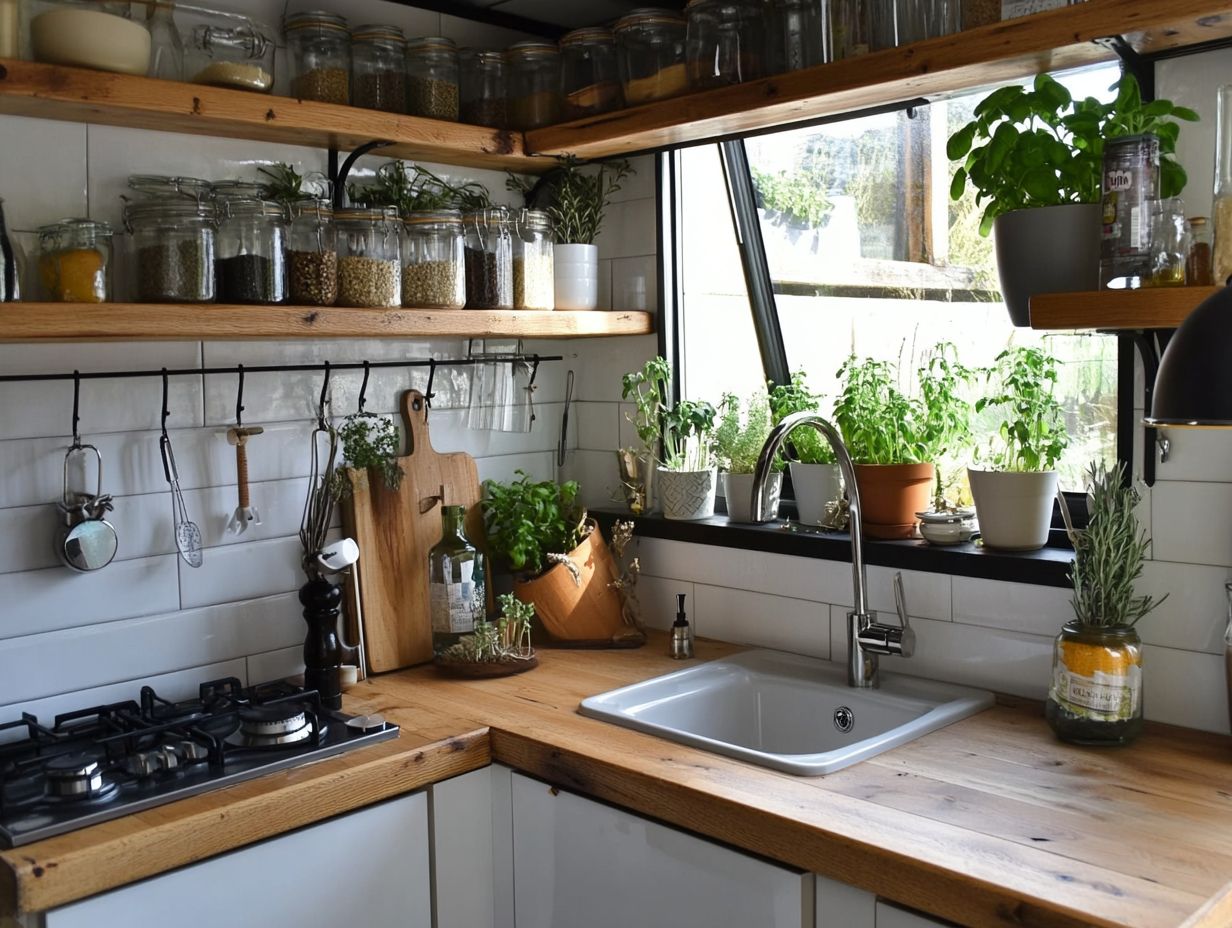 Can I design a functional tiny house kitchen with limited space?