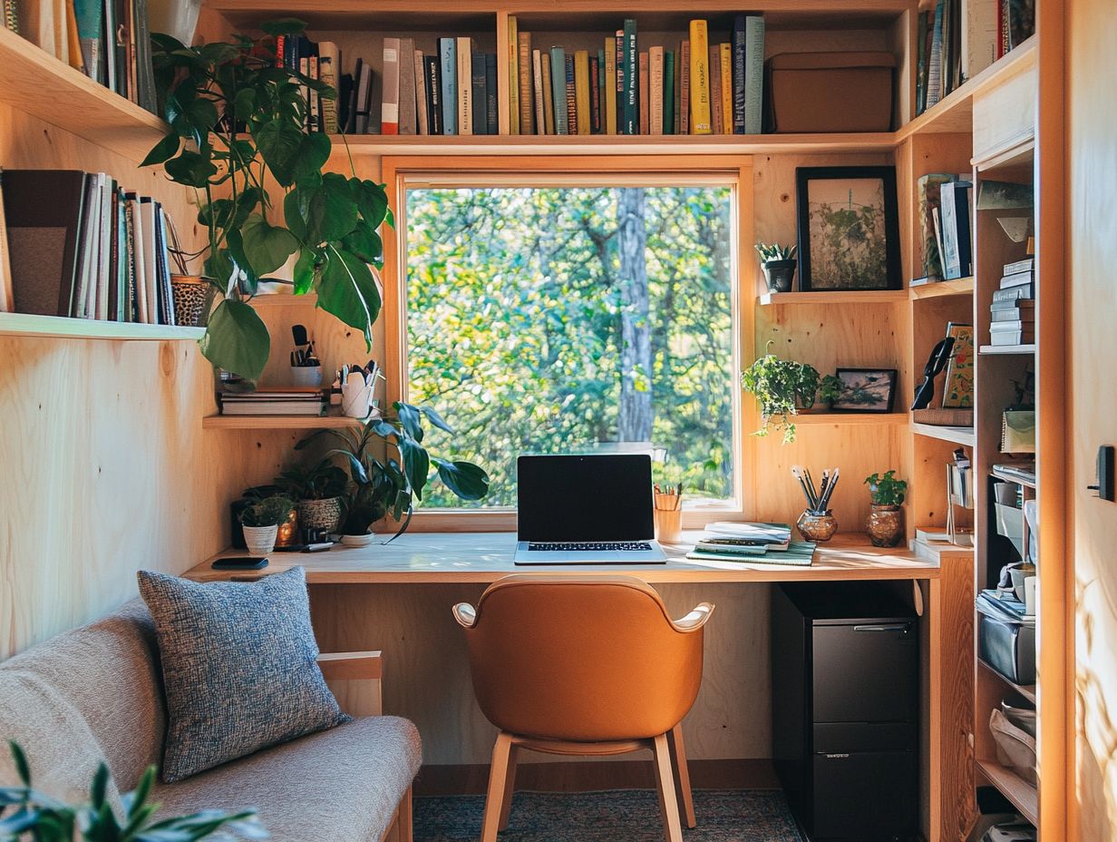 Clever home office designs for tiny spaces