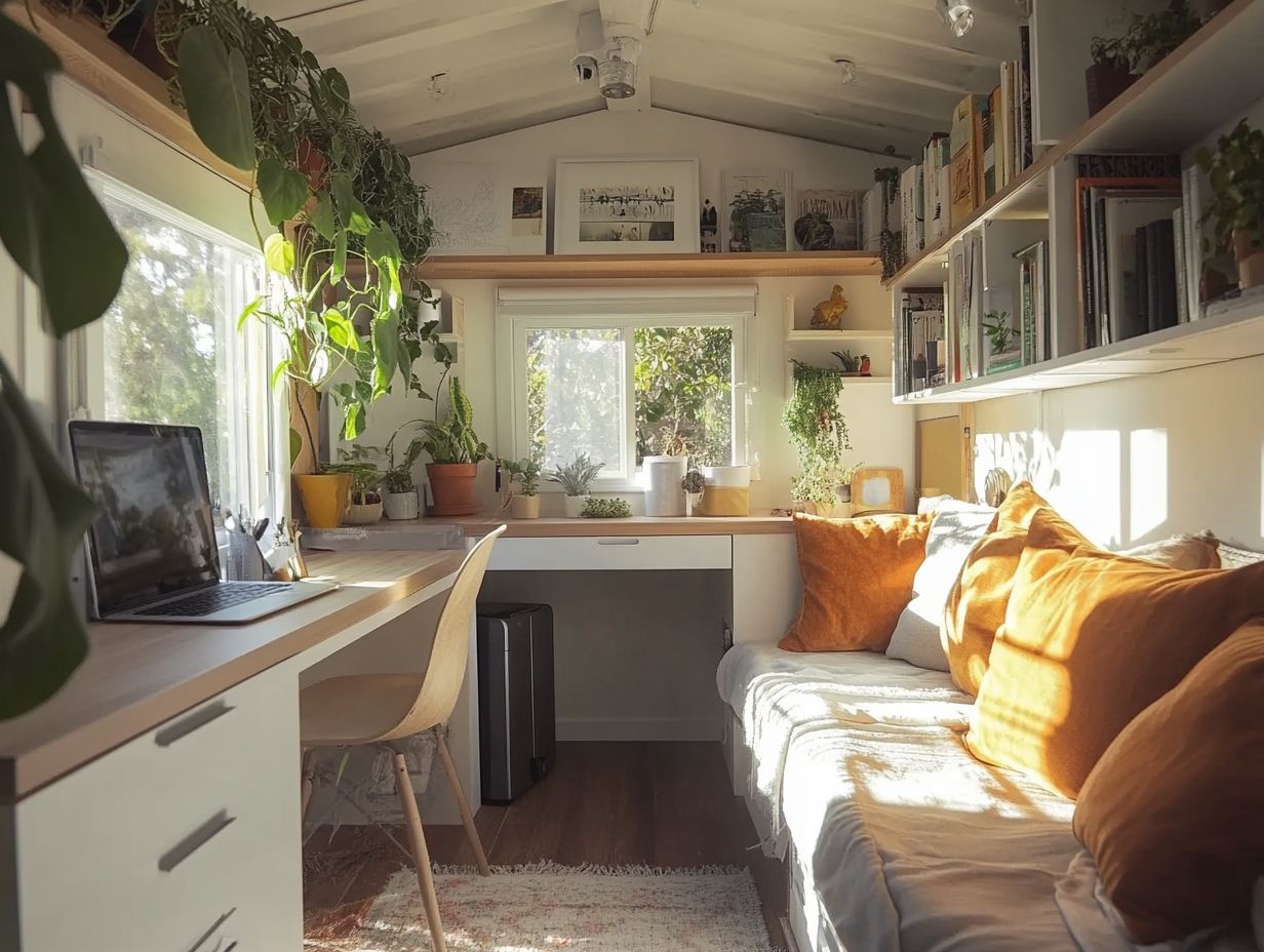 An overview of tips for creating a multi-functional tiny house room