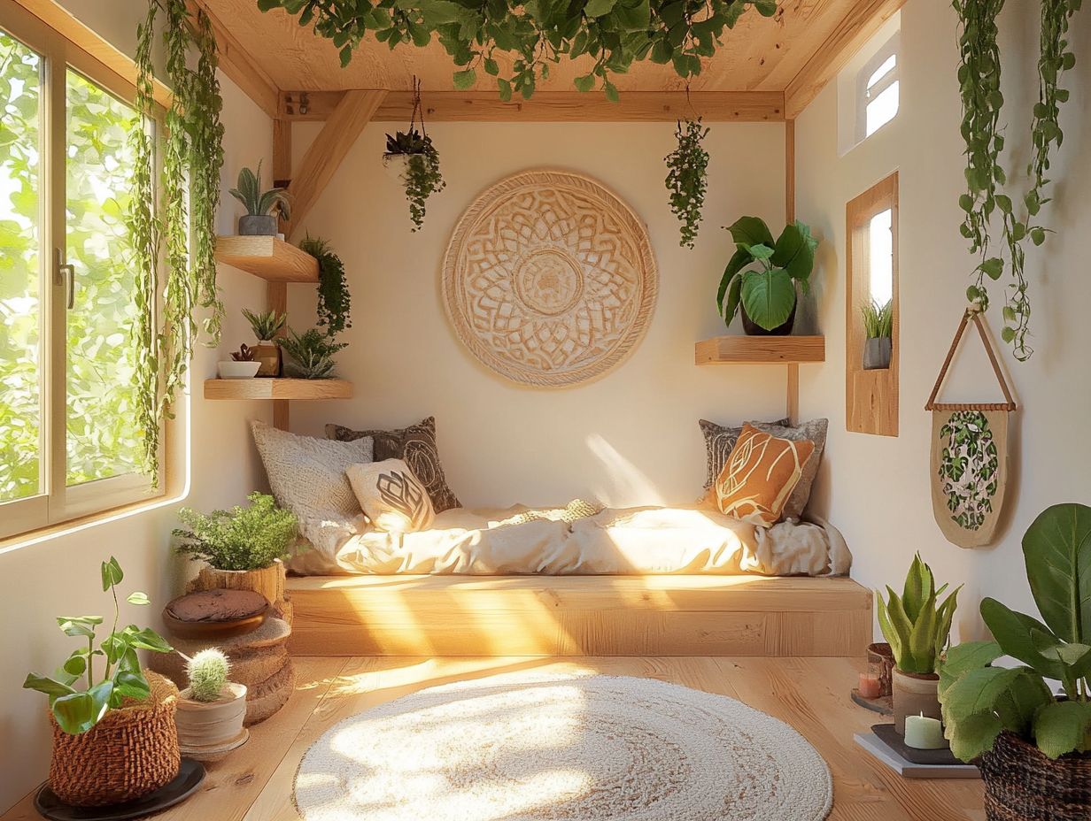 A serene Tiny House location surrounded by nature