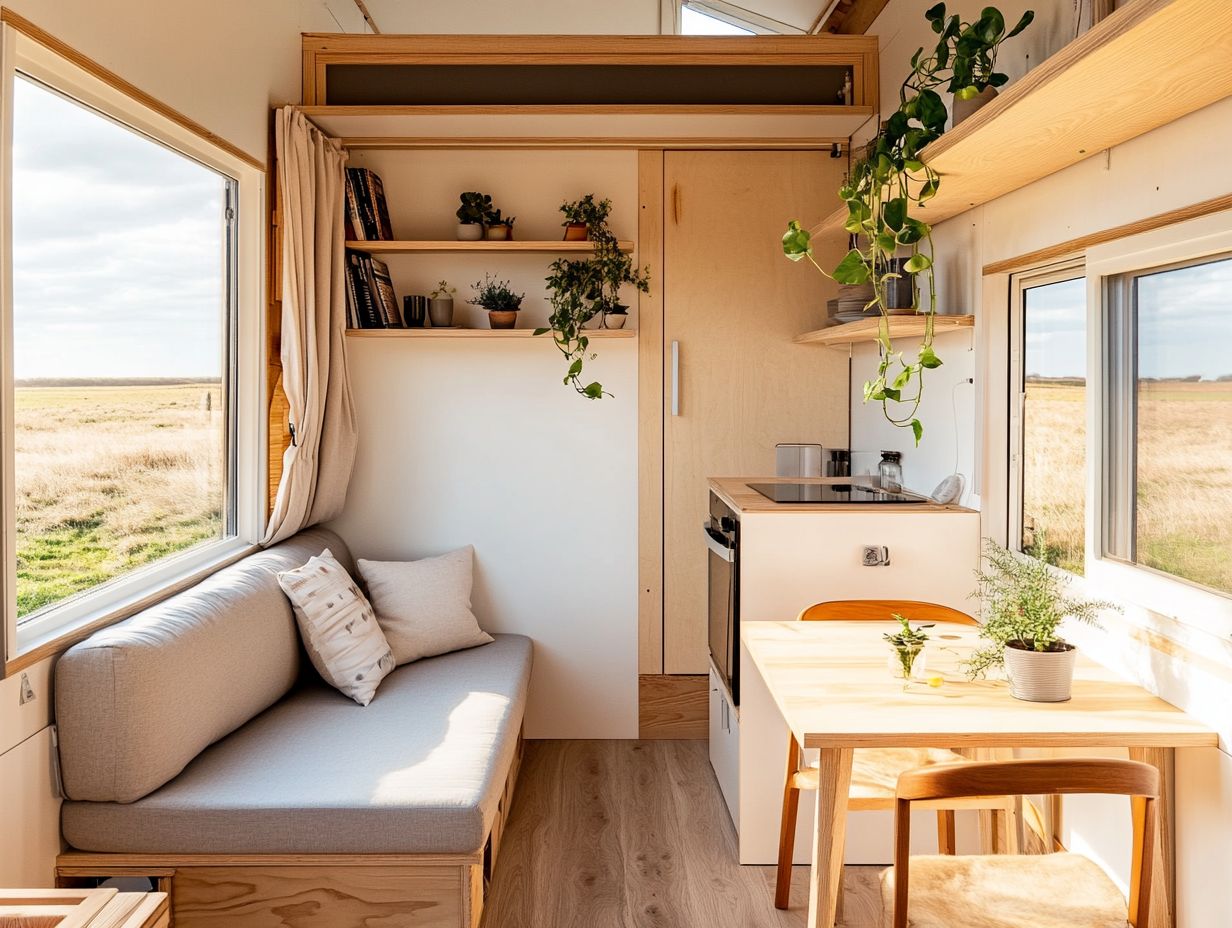 Open space design tips for tiny homes