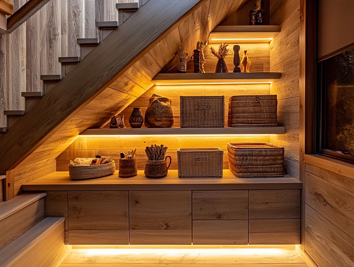 Organizing Under Stairs Storage