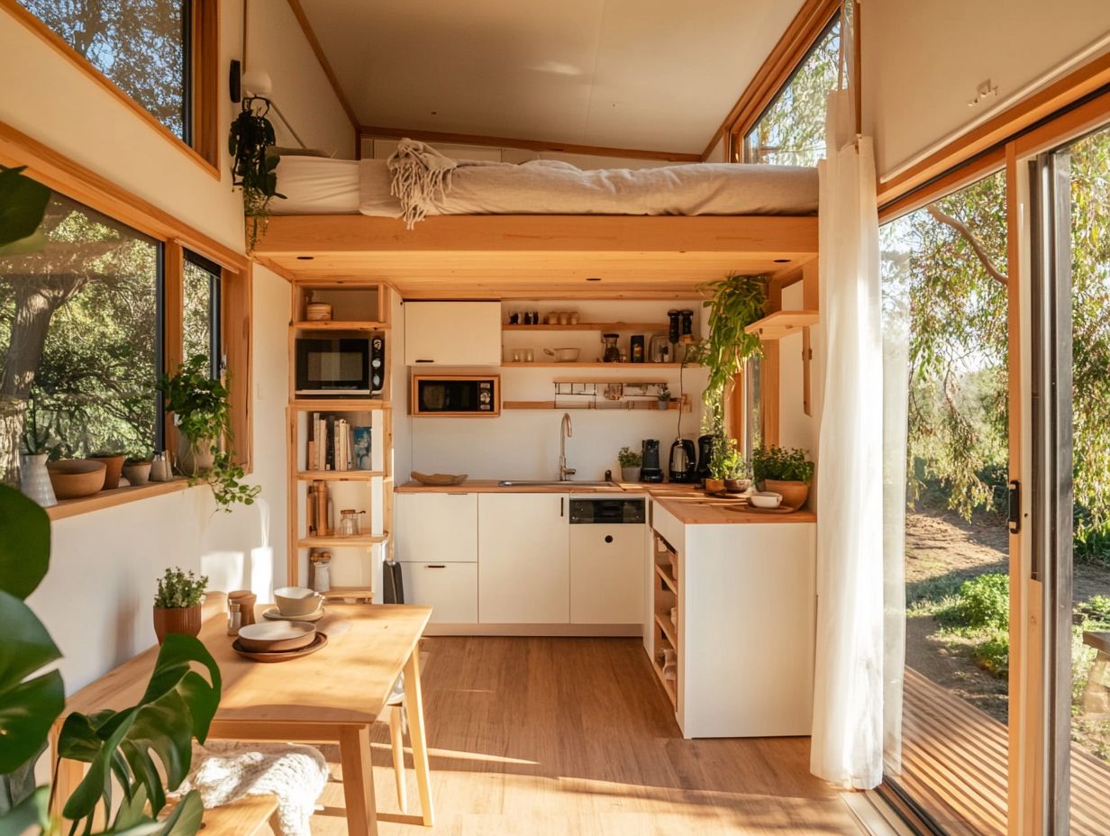 Visualization of the downsizing process in tiny house living