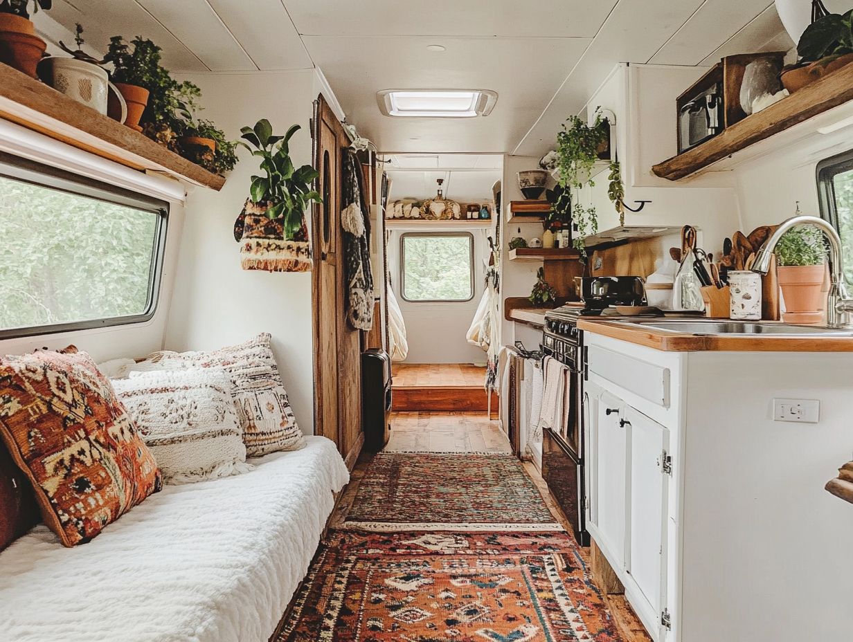 How to use area rugs to define spaces in tiny homes