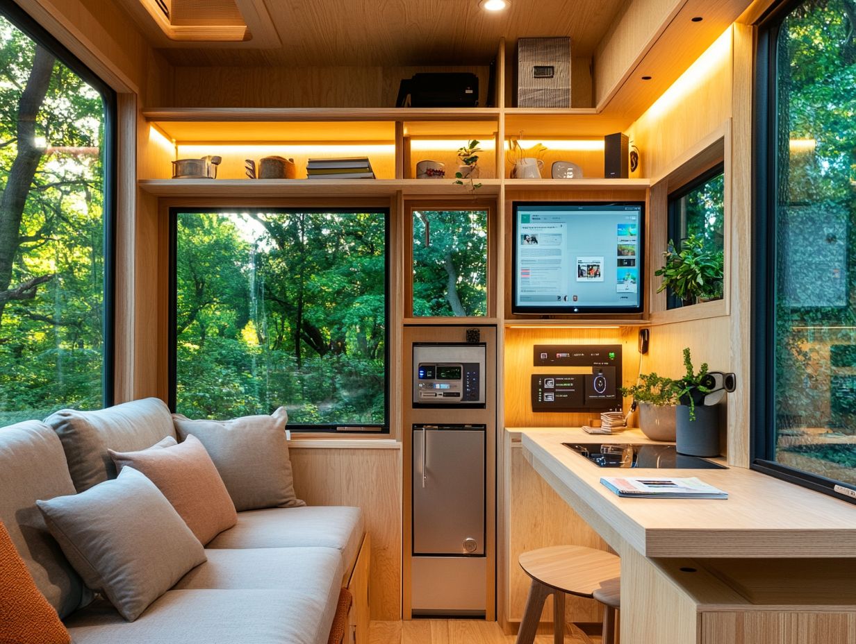 Innovative technologies for optimizing space in tiny homes