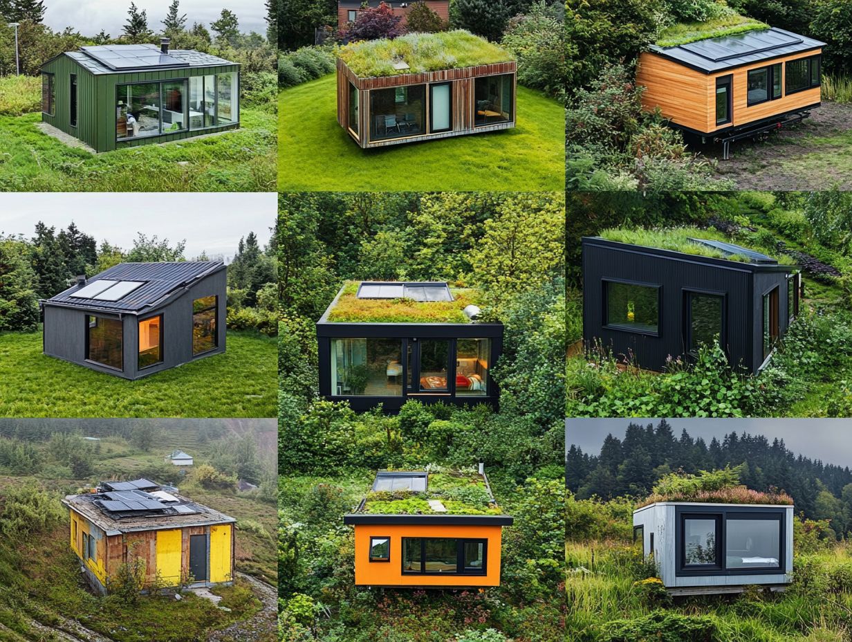 Image showcasing frequently asked questions about innovative tiny house roof designs.