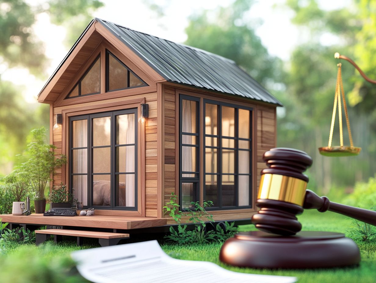 Image illustrating landlord-tenant laws and liability for tiny house rentals